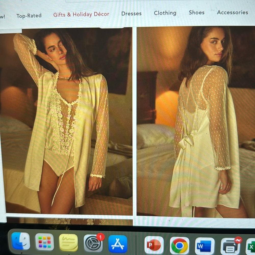 Long-Sleeve Lace-Back Cover-Up